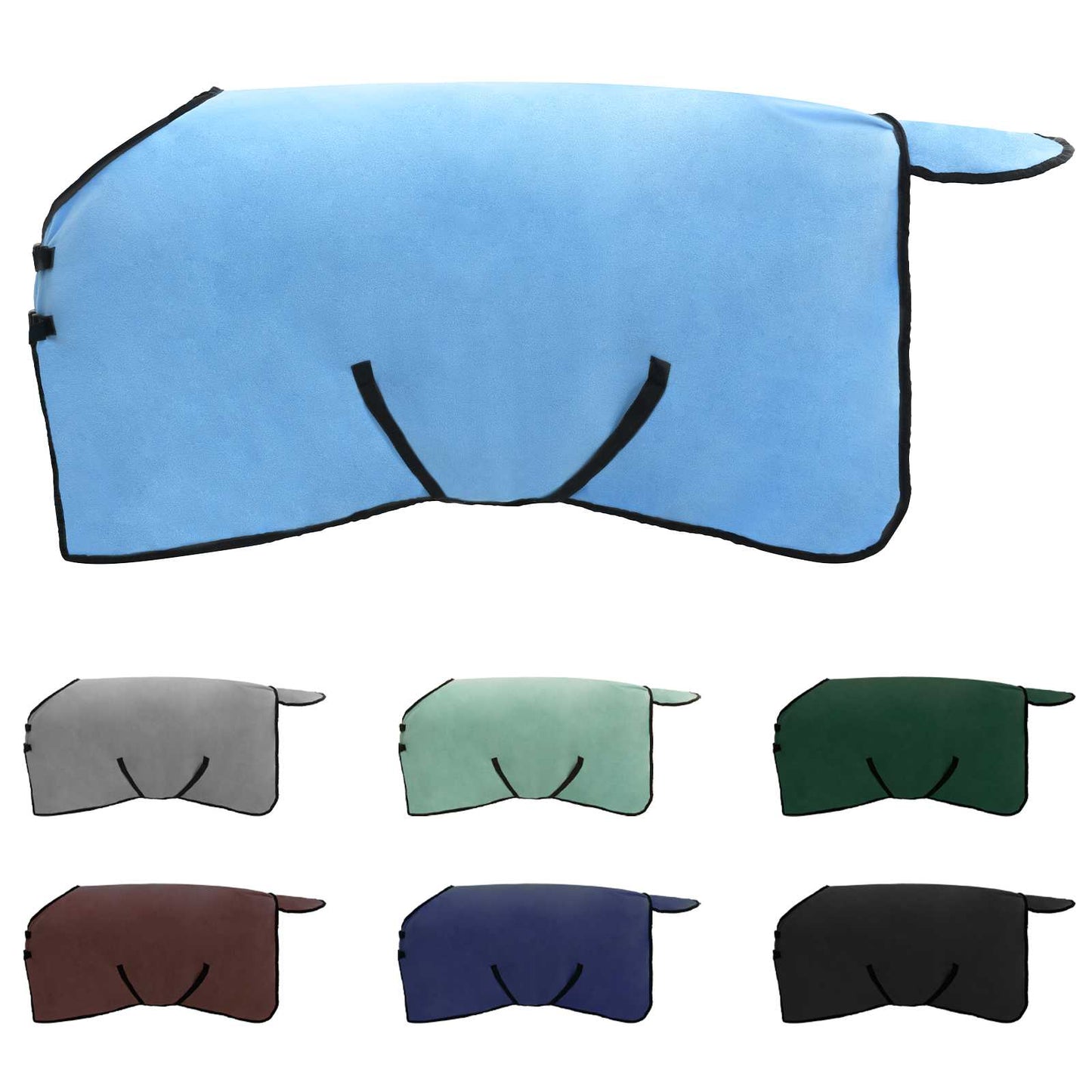 Vidaxxl Pferdedecke, komplett aus Aqua-Polyester