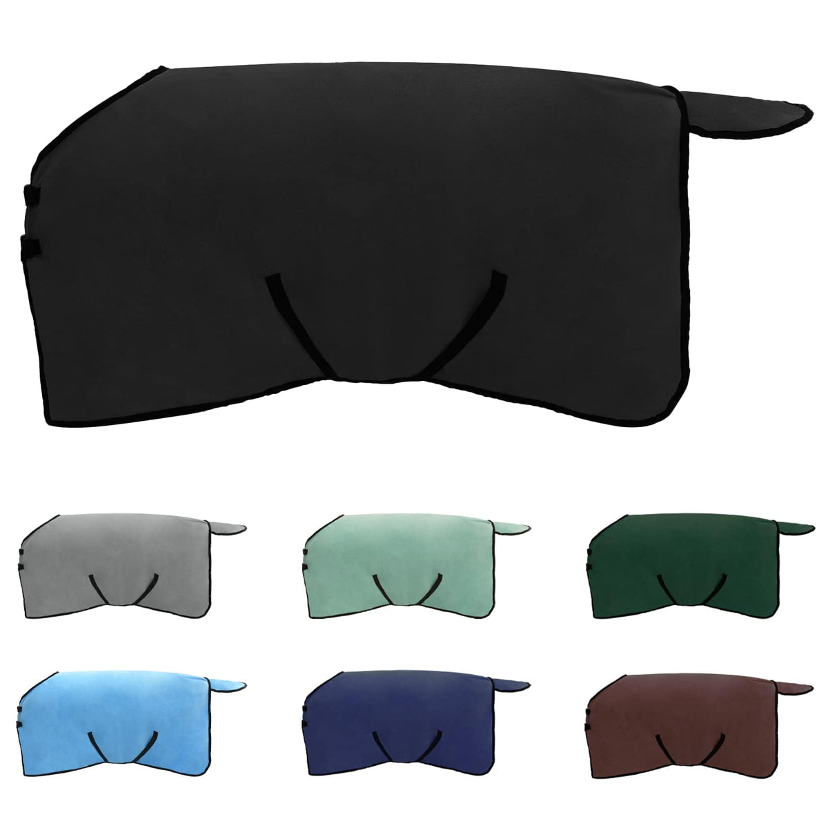Vidaxxl Pferdedecke aus schwarzem Polyester