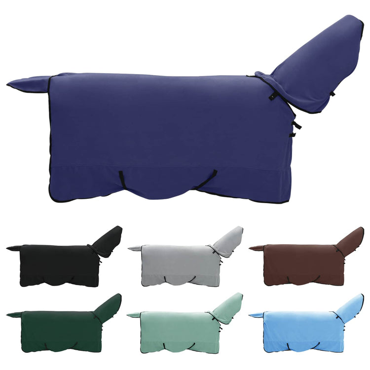 VidaXL Pferdedecke marineblaues Polyester
