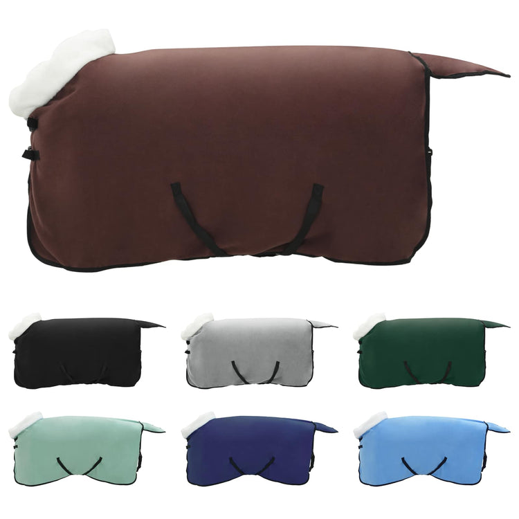 Vidaxx Pferdedecke komplett dunkelbraun 105 cm Polarfleece