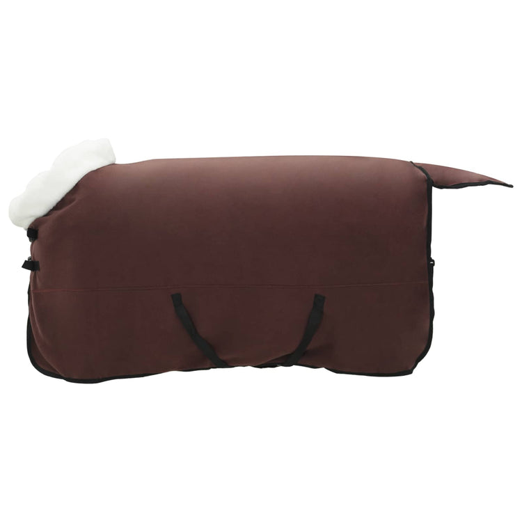 Vidaxx Pferdedecke komplett dunkelbraun 125 cm Polarfleece