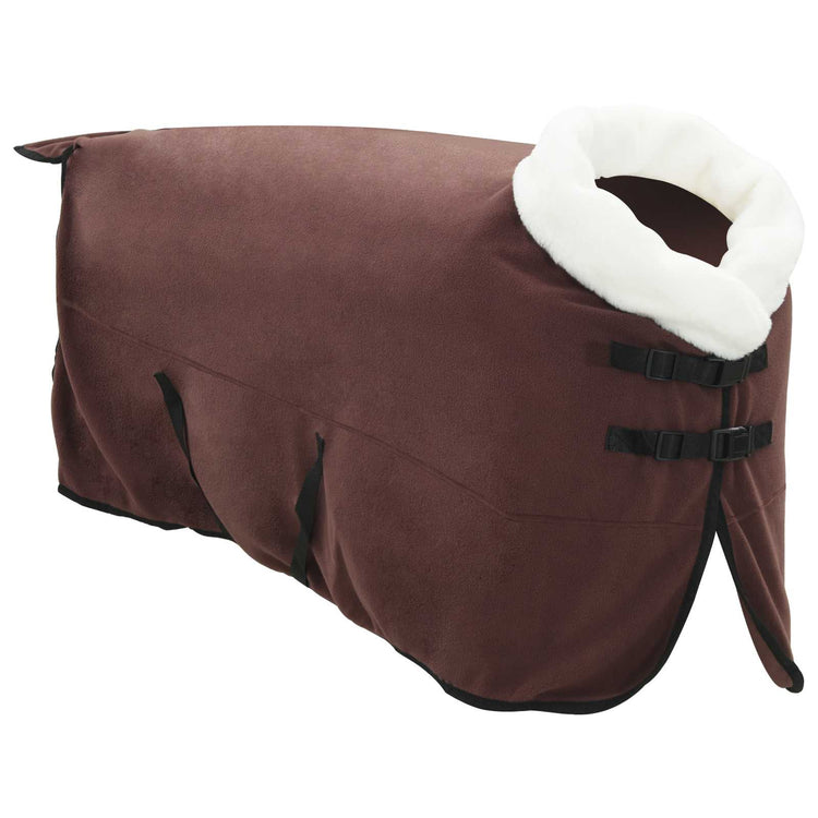 Vidaxx Pferdedecke komplett dunkelbraun 135 cm Polarfleece