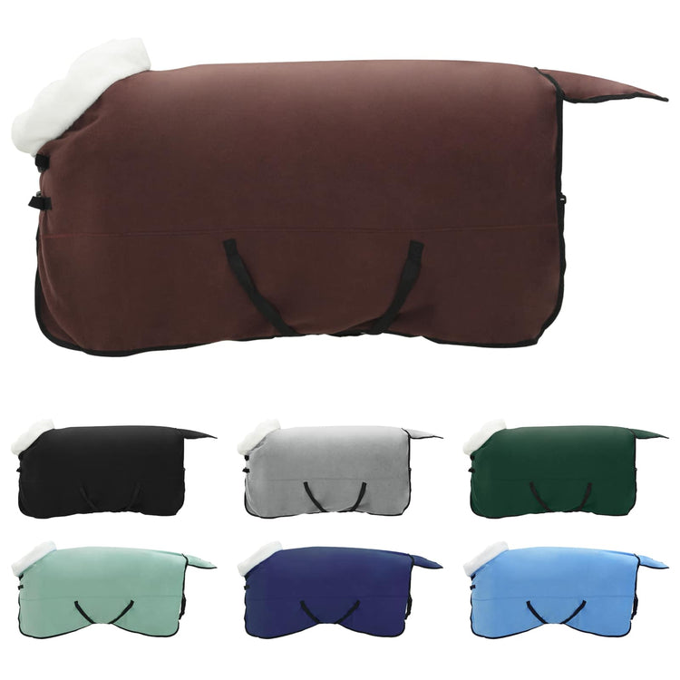 Vidaxx Pferdedecke komplett dunkelbraun 155 cm Polarfleece