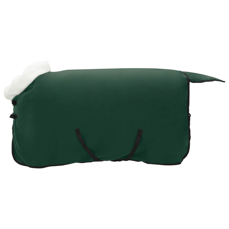 Vidaxx Pferdedecke komplett dunkelgrün 105 cm Polarfleece