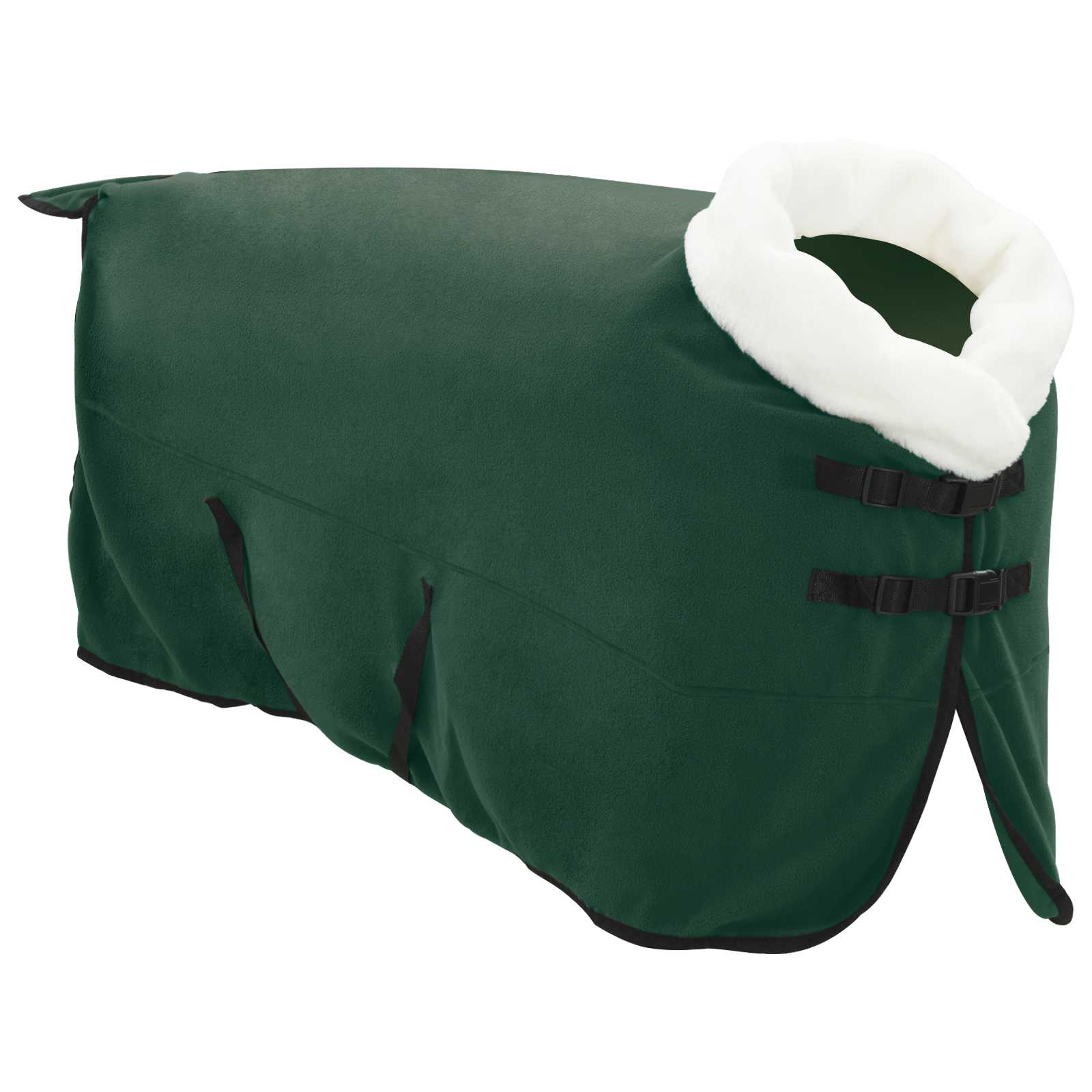 Vidaxx Pferdedecke komplett dunkelgrün 135 cm Polarfleece