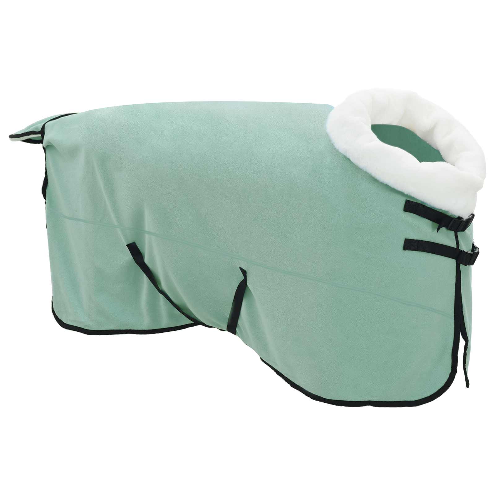 Vidaxx Pferdedecke komplett dunkelgrün 165 cm Polarfleece