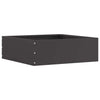 Vidaxx Gartenkante schwarz 40 x 40 x 13 cm Stahl