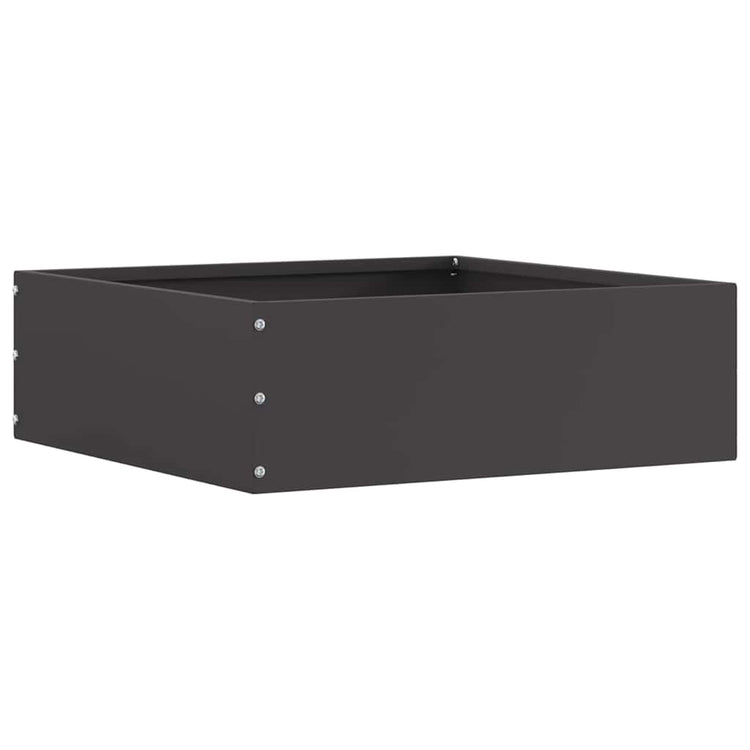 Vidaxx Gartenkante schwarz 40 x 40 x 13 cm Stahl