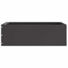 Vidaxx Gartenkante schwarz 40 x 40 x 13 cm Stahl