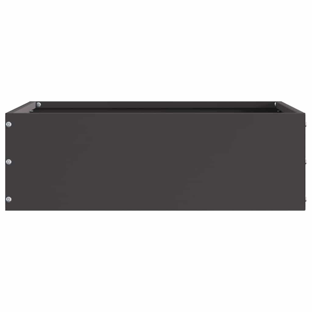 Vidaxx Gartenkante schwarz 40 x 40 x 13 cm Stahl