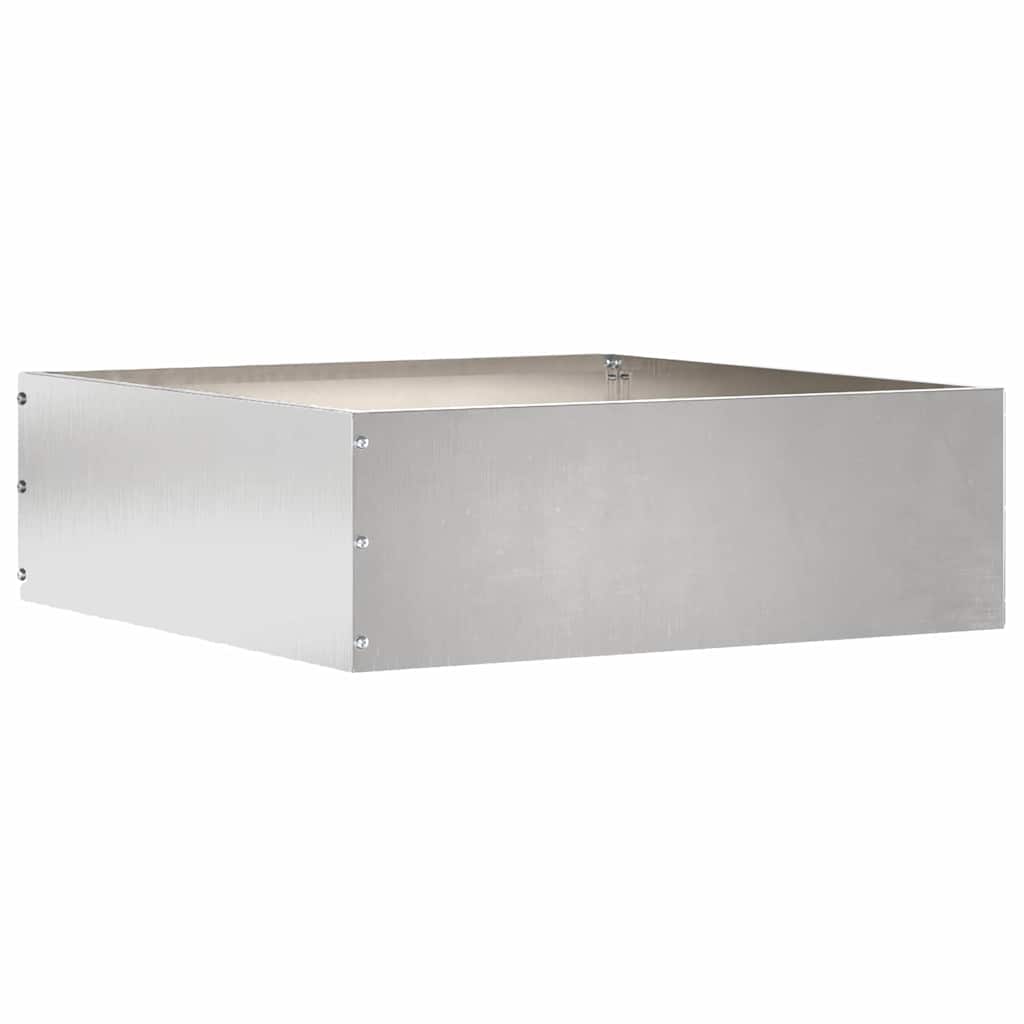 Vidaxx Gartenkante Silber 40 x 40 x 13 cm Edelstahl