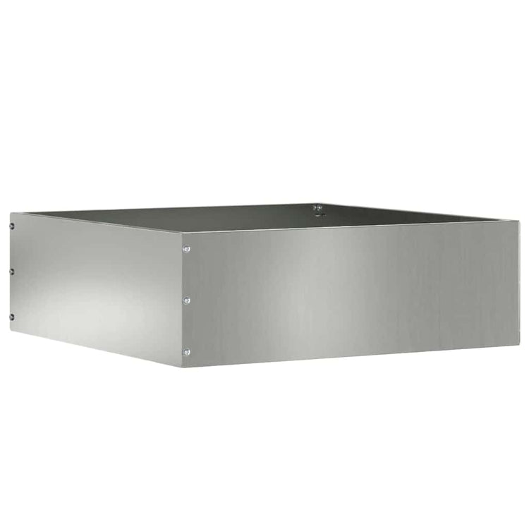 Vidaxl Gartenkante Silber 40 x 40 x 13 cm verzinkter Stahl