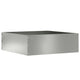 Vidaxl Gartenkante Silber 40 x 40 x 13 cm verzinkter Stahl