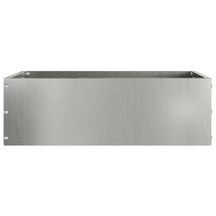 Vidaxl Gartenkante Silber 40 x 40 x 13 cm verzinkter Stahl
