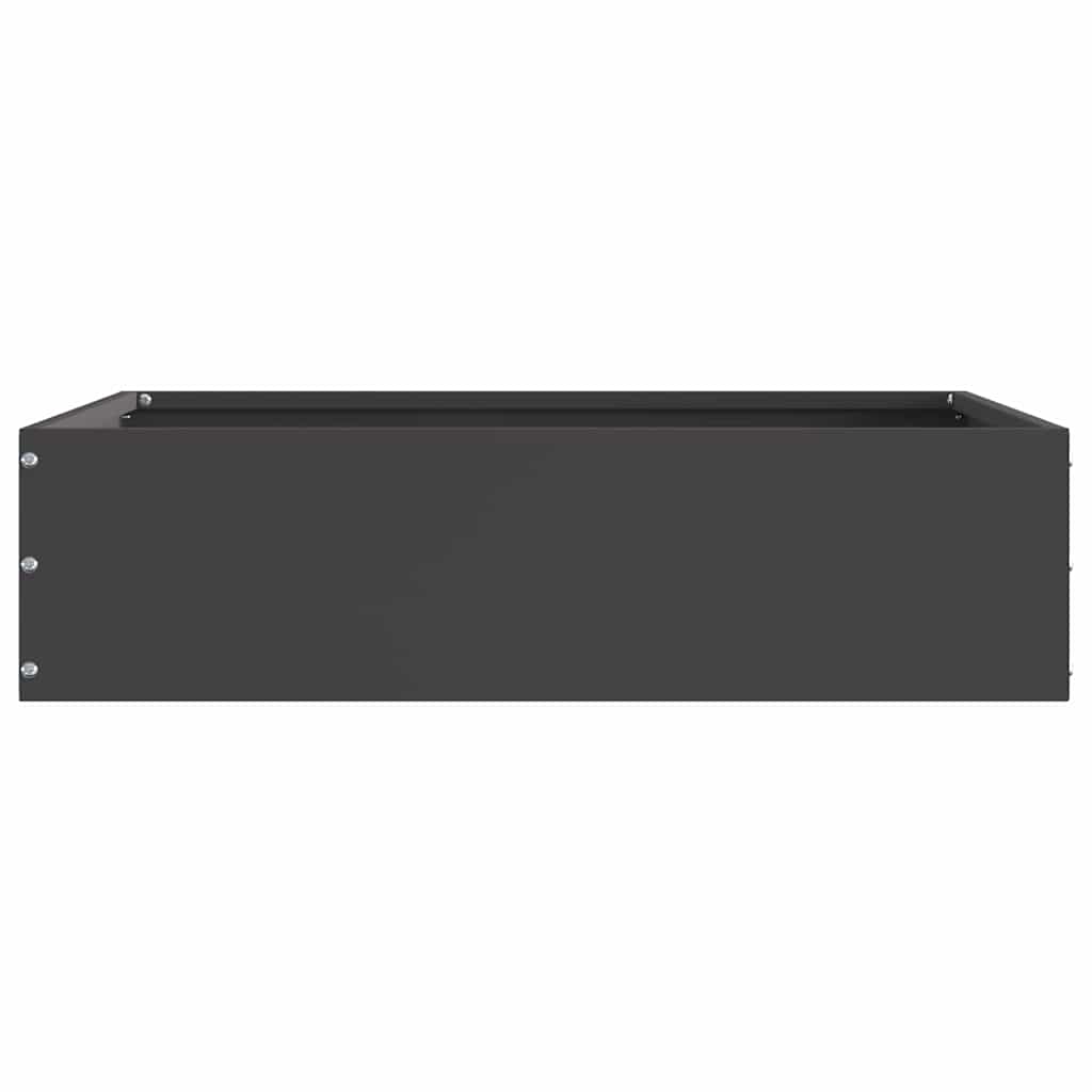 Vidaxx Gartenkante schwarz 50 x 50 x 13 cm Stahl