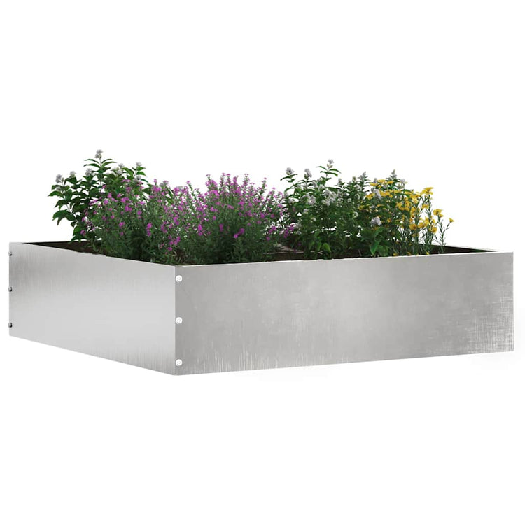 Vidaxx Gartenkante Silber 50 x 50 x 13 cm Edelstahl