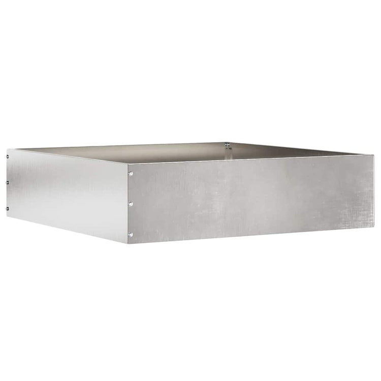 Vidaxl Gartenkante 6 Stück Silber 50 x 50 x 13 cm Edelstahl