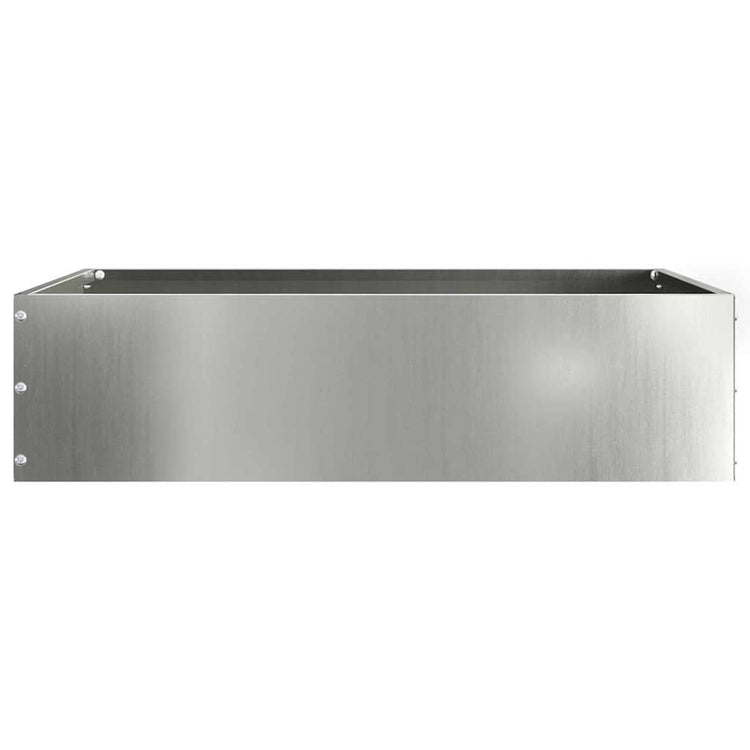Vidaxl Gartenkante Silber 50 x 50 x 13 cm verzinkter Stahl