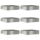 Vidaxl Gartenkante 6 Stück Silber 50 x 50 x 13 cm verzinkter Stahl