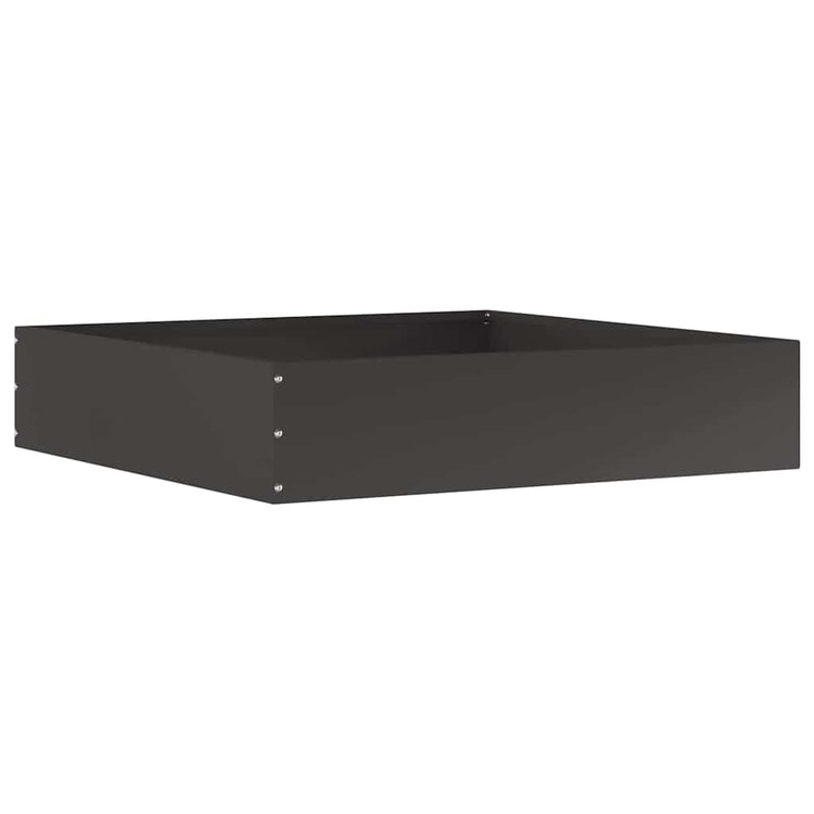 Vidaxx Gartenkante Schwarz 60 x 60 x 13 cm Stahl