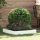 Vidaxx Gartenkante weiß 60 x 60 x 13 cm Stahl