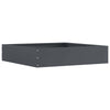 Vidaxl Gartenkante Anthrazit 60 x 60 x 13 cm Stahl