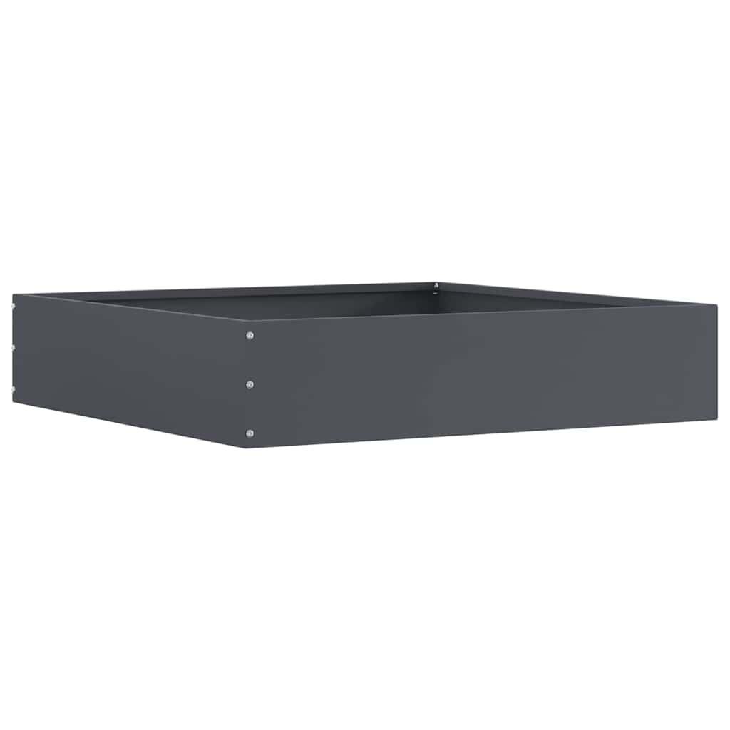 Vidaxl Gartenkante Anthrazit 60 x 60 x 13 cm Stahl