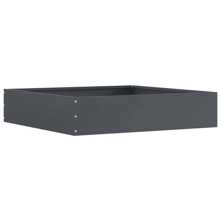 Vidaxl Gartenkante Anthrazit 60 x 60 x 13 cm Stahl