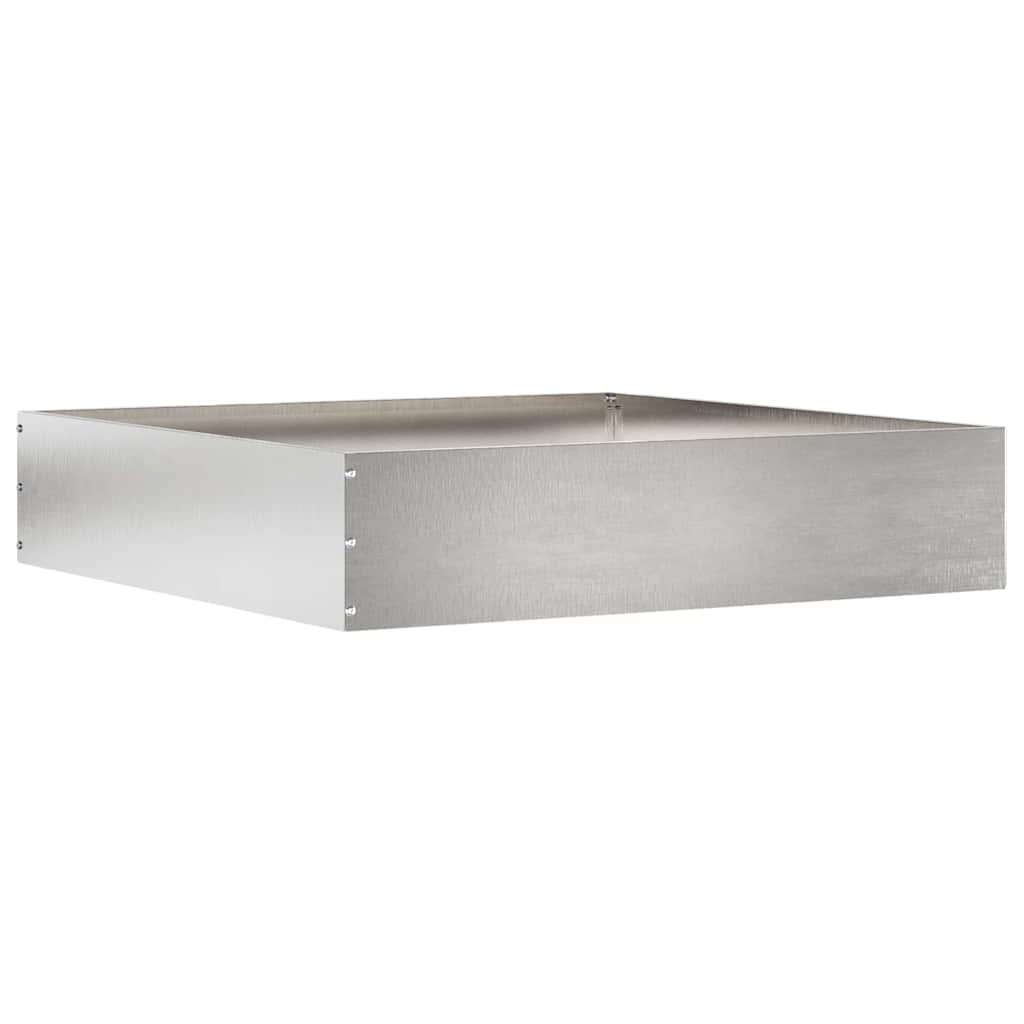 Vidaxx Gartenkante Silber 60 x 60 x 13 cm Edelstahl