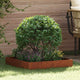 Vidaxl Gartenkante 6 Stück rostig 60 x 60 x 13 cm Cortenstahl