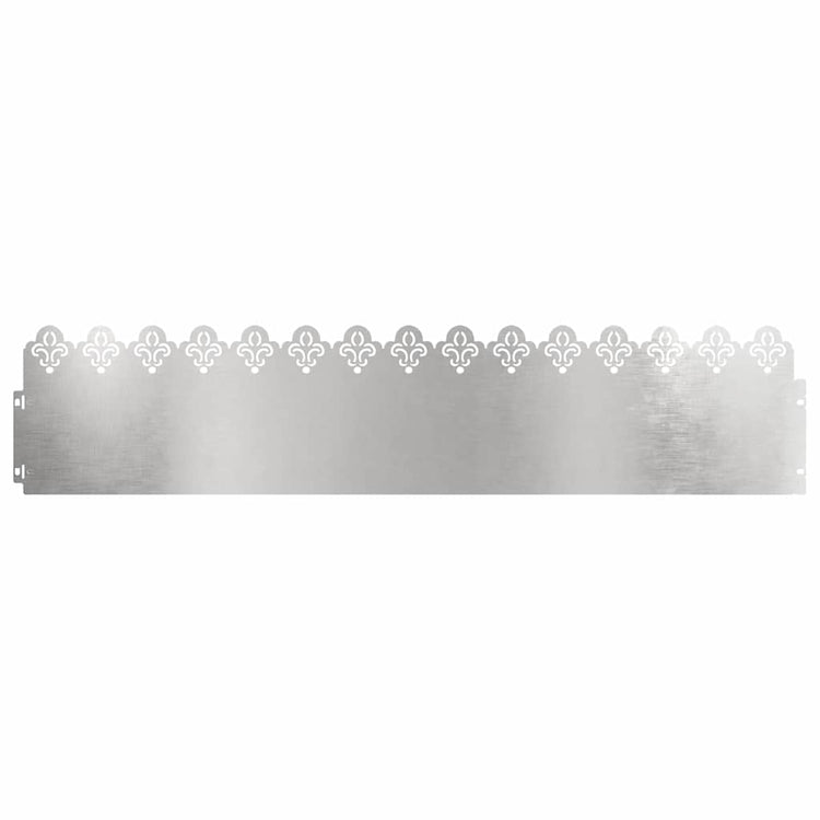 Vidaxl Rasenkanten 30 Stück Silber 103 x 0,05 x 22 cm Edelstahl