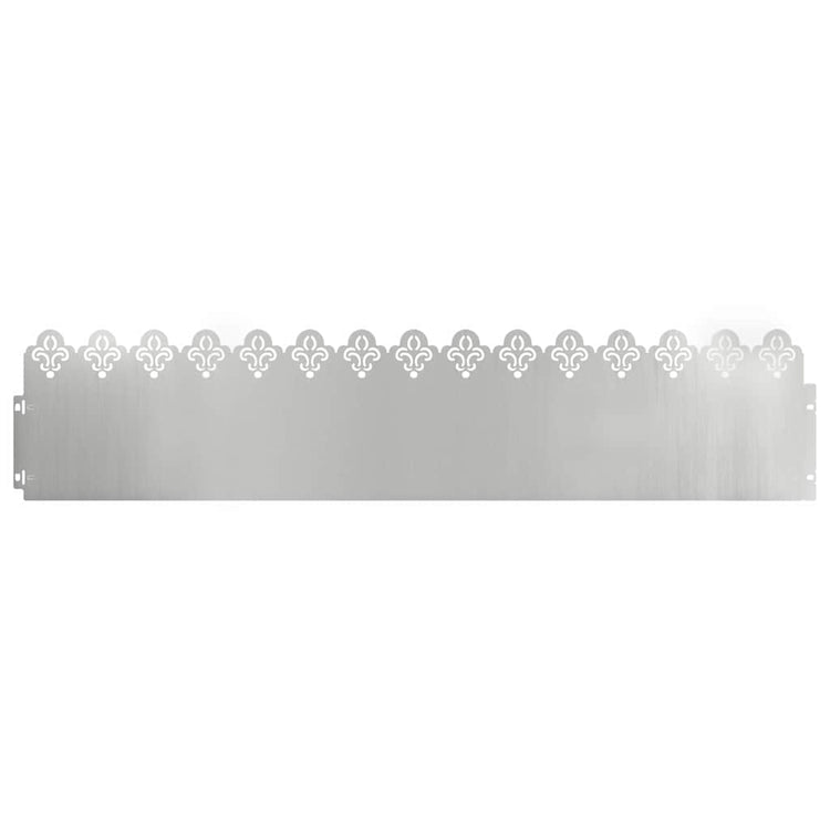 Vidaxl Rasenkanten 10 Stück Silber 103 x 0,05 x 22 cm