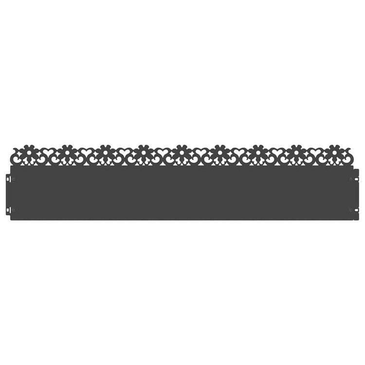Vidaxl Rasenkanten 30 Stück schwarz 103 x 0,05 x 22 cm Stahl