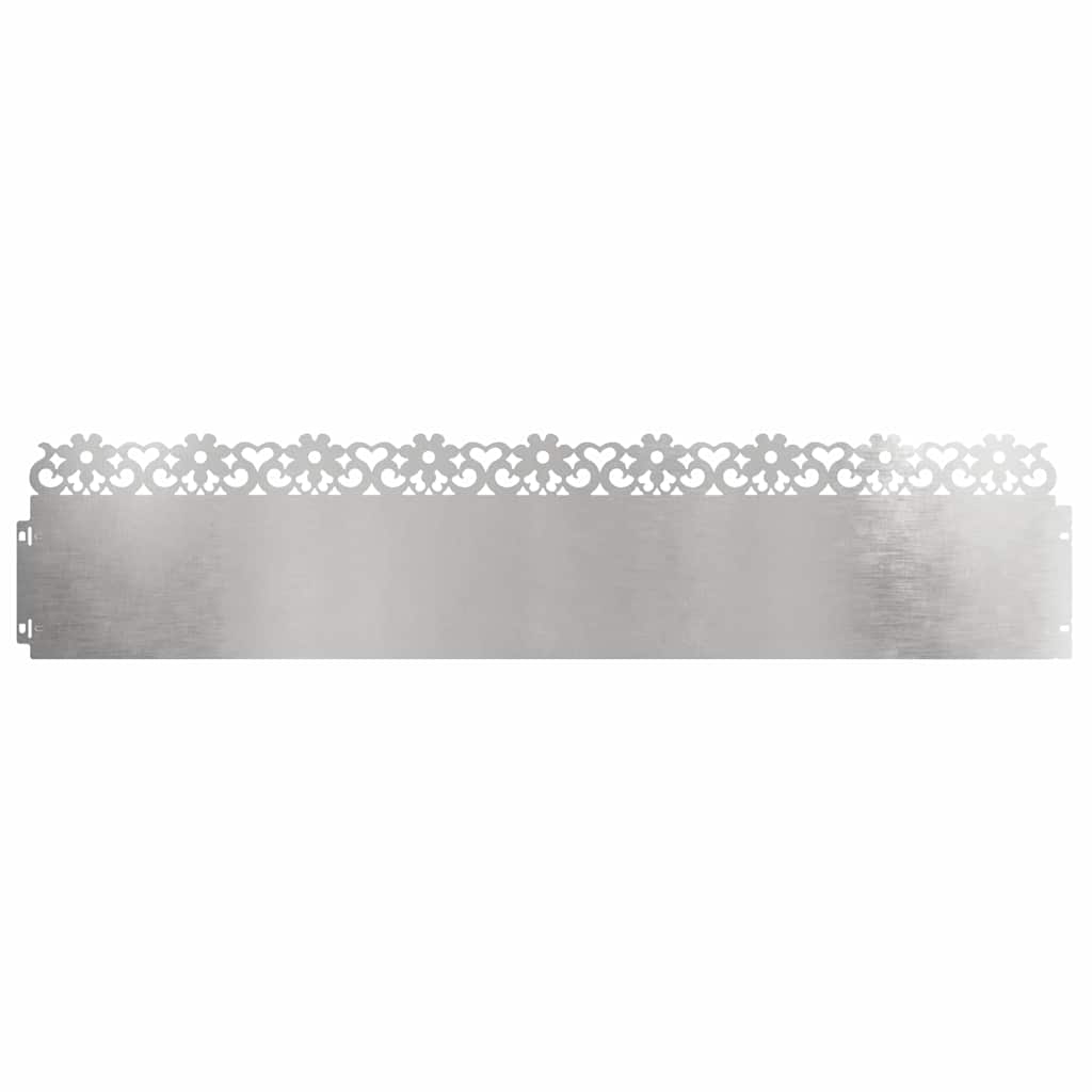 Vidaxl Rasenkanten 10 Stück Silber 103 x 0,05 x 22 cm Edelstahl