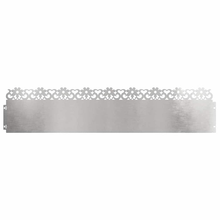 Vidaxl Rasenkanten 20 Stück Silber 103 x 0,05 x 22 cm Edelstahl