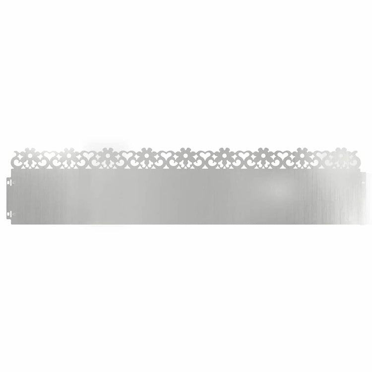 Vidaxl Rasenkanten 10 Stück Silber 103 x 0,05 x 22 cm