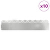 Vidaxl Rasenkanten 10 Stück Silber 103 x 0,05 x 22 cm
