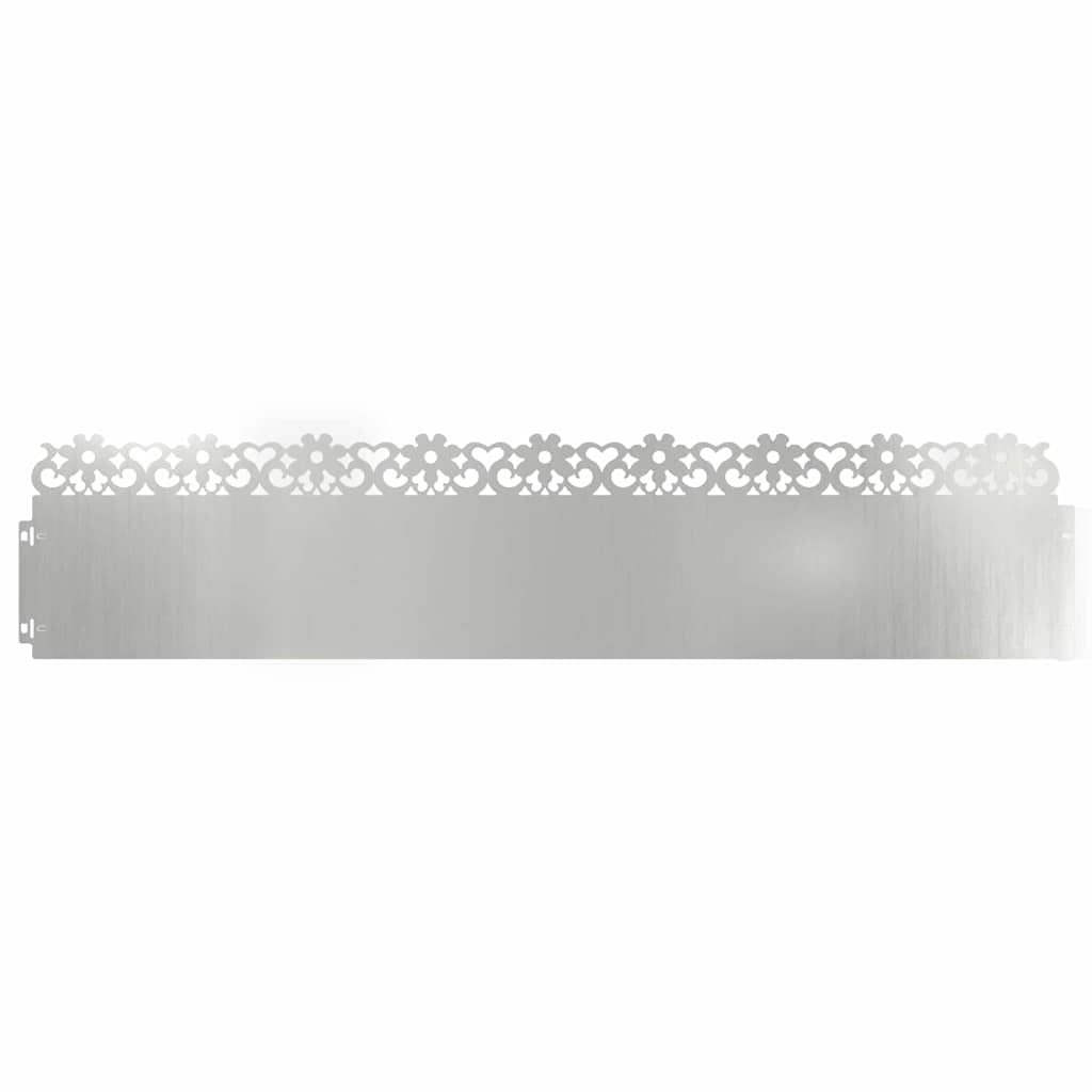 Vidaxl Rasenkanten 30 Stück Silber 103 x 0,05 x 22 cm