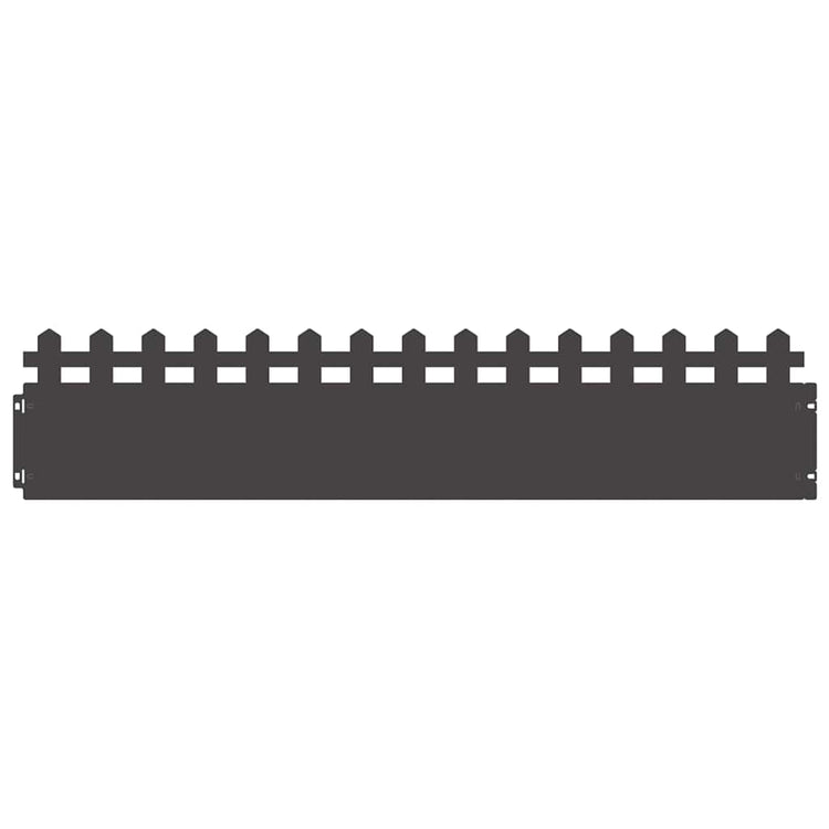 Vidaxl Rasenkanten 20 Stück schwarz 103 x 0,05 x 22 cm Stahl