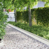 Vidaxl Rasenkanten 30 Stück weiß 103 x 0,05 x 22 cm Stahl