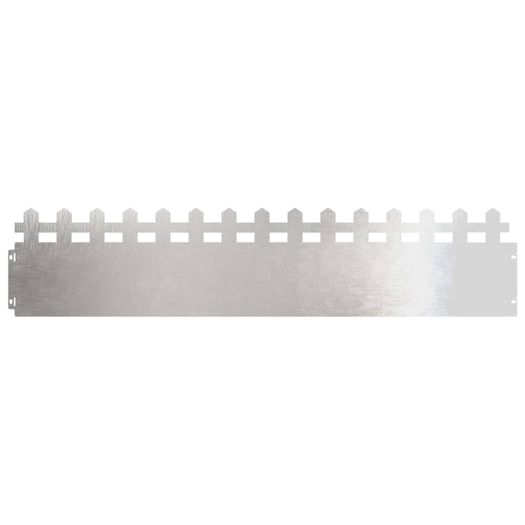 Vidaxl Rasenkanten 20 Stück Silber 103 x 0,05 x 22 cm Edelstahl