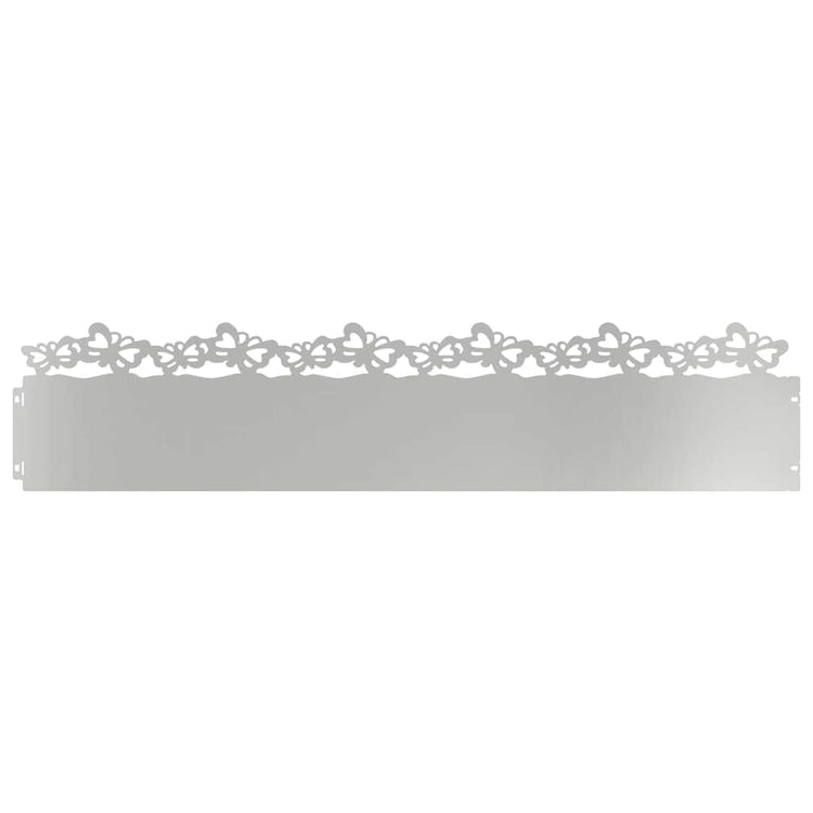 Vidaxl Rasenkanten 10 Stück Silber 103 x 0,05 x 22 cm