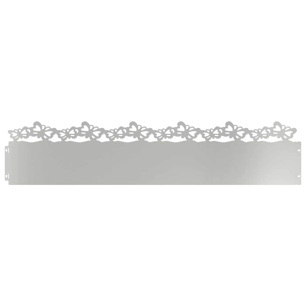 Vidaxl Rasenkanten 20 Stück Silber 103 x 0,05 x 22 cm