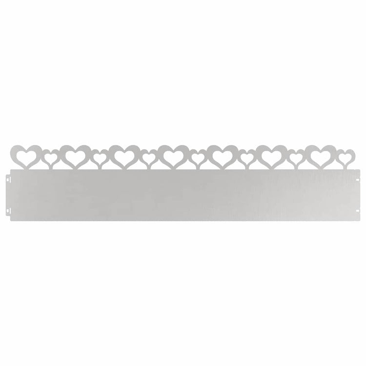 Vidaxl Rasenkanten 10 Stück Silber 103 x 0,05 x 22 cm Edelstahl