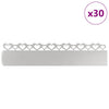 Vidaxl Rasenkanten 30 Stück Silber 103 x 0,05 x 22 cm Edelstahl