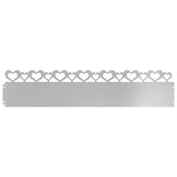 Vidaxl Rasenkanten 20 Stück Silber 103 x 0,05 x 22 cm - afbeelding 2