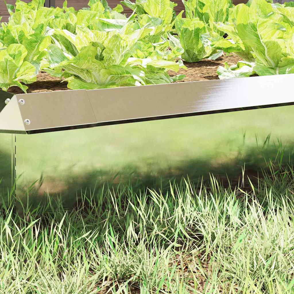 Vidaxl Schneckentor 4 Stk. Silber 50 x 3,5 x 25 cm Edelstahl