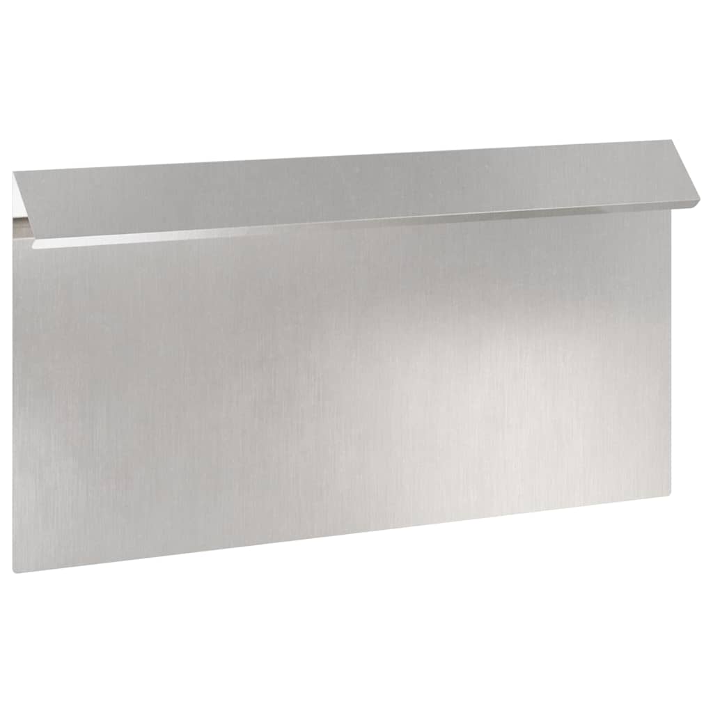 Vidaxl Schneckentor 16 Stück Silber 50 x 3,5 x 25 cm Edelstahl