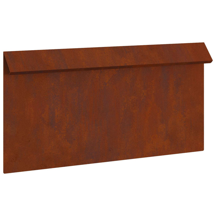 Vidaxl Schneckentor rostig 50 x 3,5 x 25 cm Cortenstahl