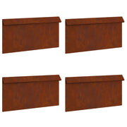 Vidaxl Schneckentor 4 Stück rostig 50 x 3,5 x 25 cm Cortenstahl - afbeelding 2